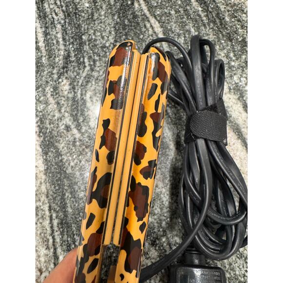 CHI-tah Leopard Print 1” Ceramic Flat Iron Hair Straightener Model GF1001 CHI - Picture 3 of 7